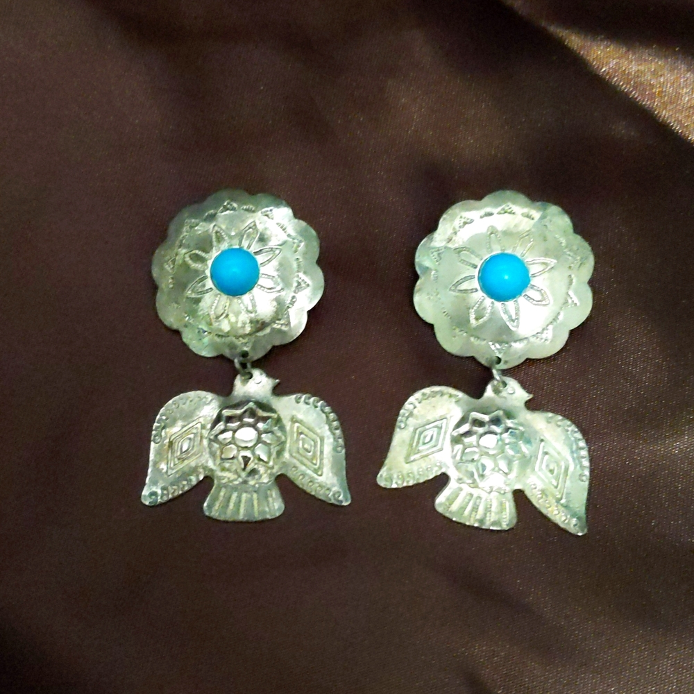 Sterling silver turquoise earrings